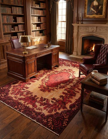 6' 4 x 9' 8 Vintage Royal Rug
