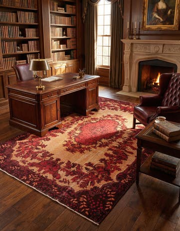 6' 4 x 9' 8 Vintage Royal Rug