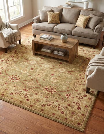 Light Green Kensington Tapis Carré