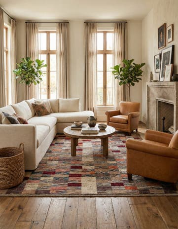 8' 2 x 9' 11 Hand Knotted Moroccan Wool Rug
