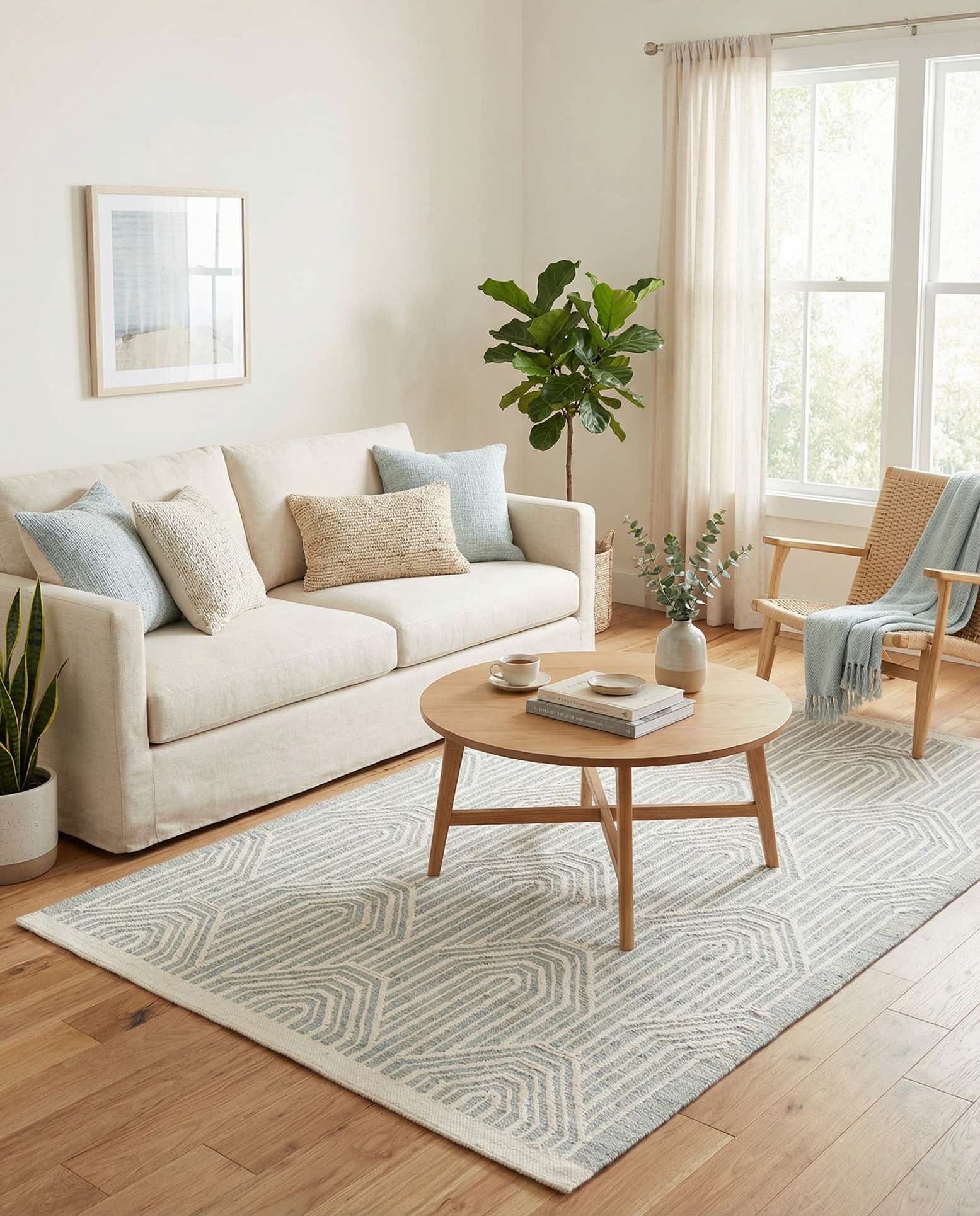 4' 1 x 6' 2 Hand Woven Rug