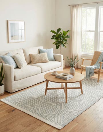 4' 1 x 6' 2 Hand Woven Rug