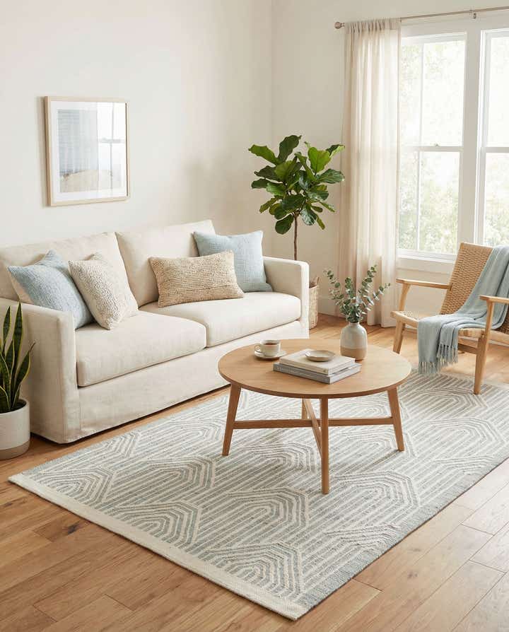 4' 1 x 6' 2 Hand Woven Rug