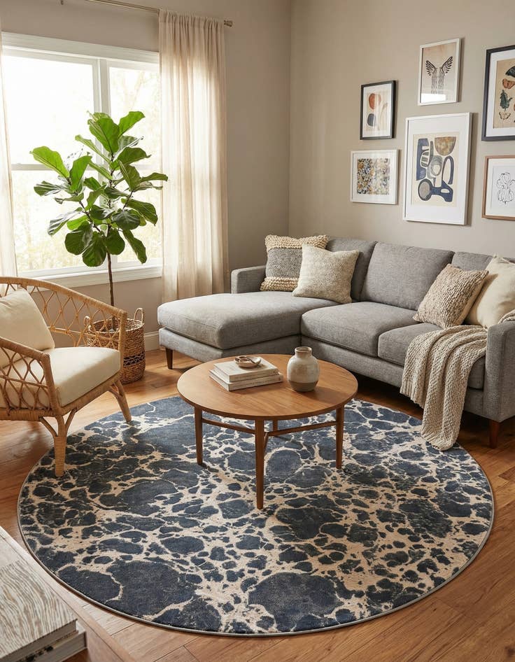 Detail image of 7' x 7' Oasis Round Rug