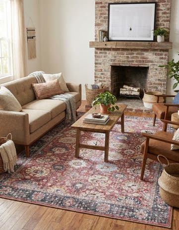 5' 1 x 8' Washable Timeless Rug
