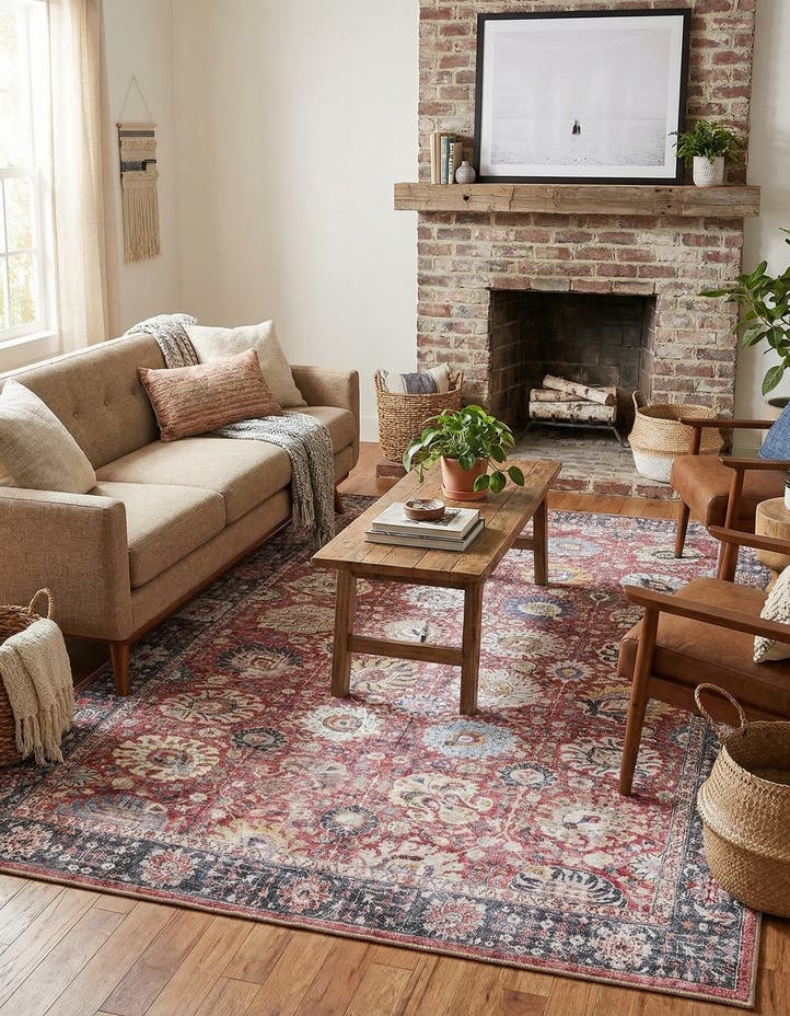5' 1 x 8' Washable Timeless Rug