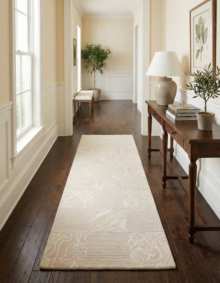 Detail image of  2' 9 x 10' 2  Hand Knotted Darya Wool Runner Rug