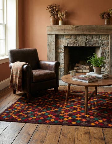 4' x 5' 9 Hand Knotted Balouch Wool Rug