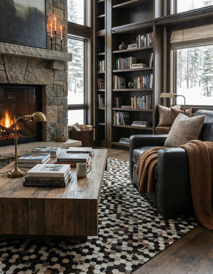 Detail image of  8' 1 x 10' Cowhide Leather Rug