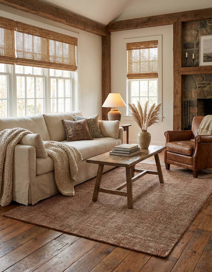 Detail image of  4' 1 x 6' 1  Hand Woven Jill Zarin English Manor Wool Rug