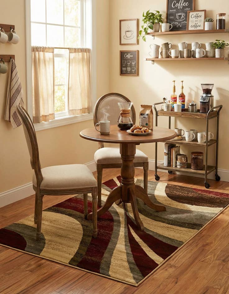 Detail image of 4' x 6' Coffee Shop Rug