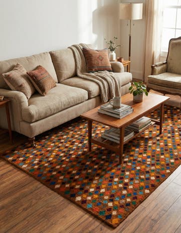 6' 9 x 10' Hand Knotted Balouch Wool Rug