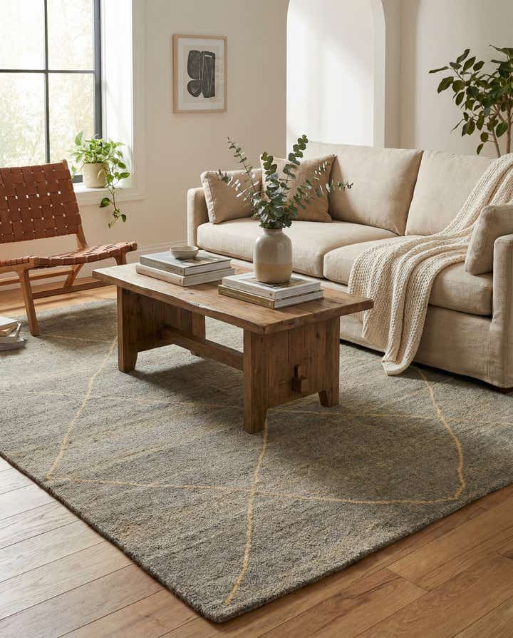 4' 7 x 6' 8 Hand Knotted Darya Wool Rug