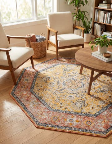 5' x 5' Lola Octagon Rug