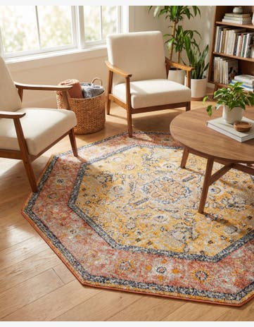 5' x 5' Lola Octagon Rug