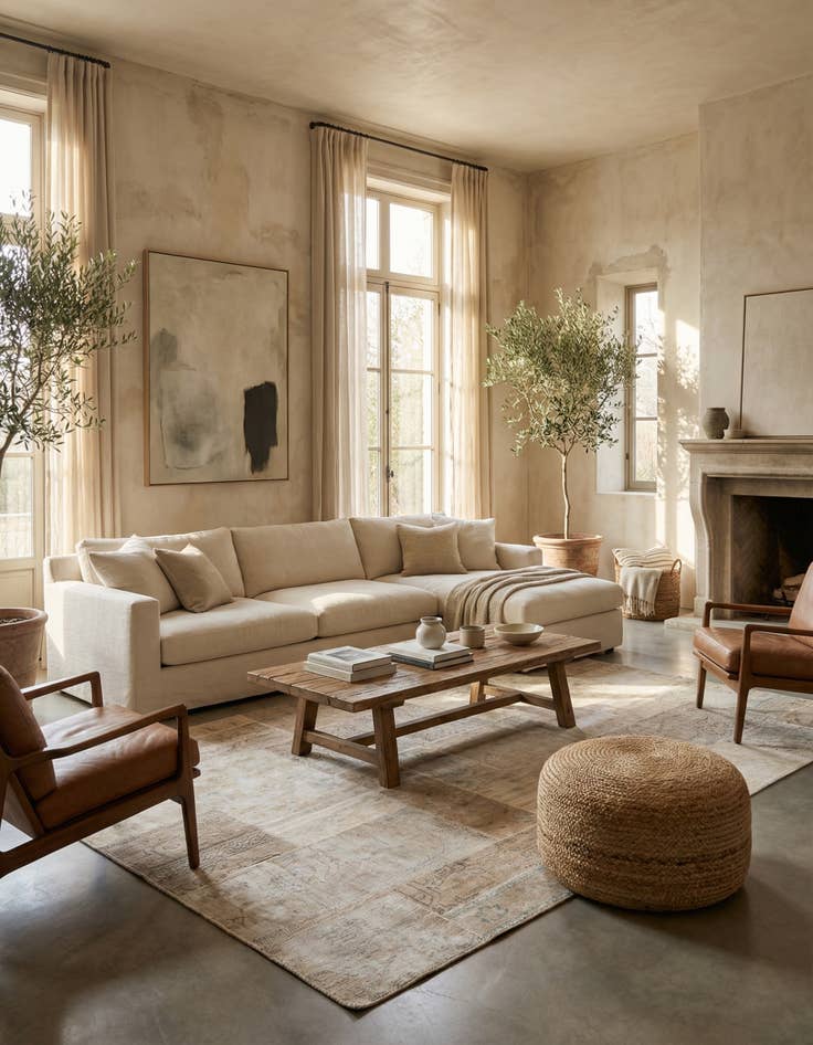 Detail image of 5' 7 x 8'  Hand Knotted Ultra Vintage Persian Wool Rug