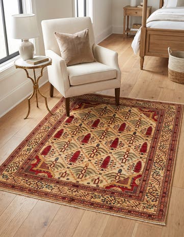 5' x 6' 6 Hand Knotted Ariana Ziegler Oriental Rug
