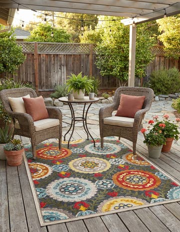 5' x 7' Easy-Clean Casablanca Indoor / Outdoor Rug