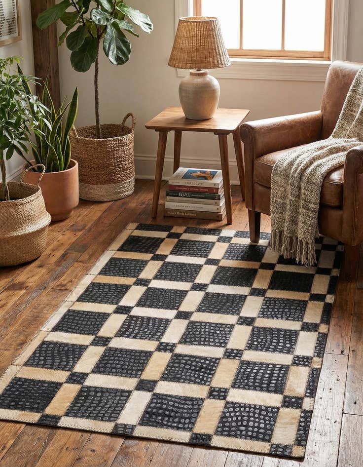 Detail image of 2' x 3' 1 Cowhide Rug