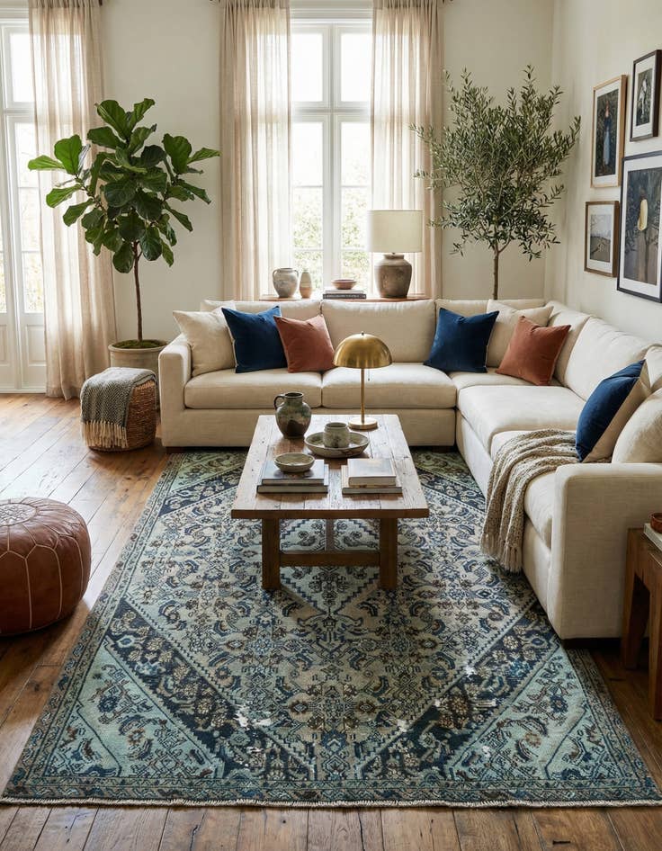 Detail image of 5' 5 x 8' 10 Vintage Rug