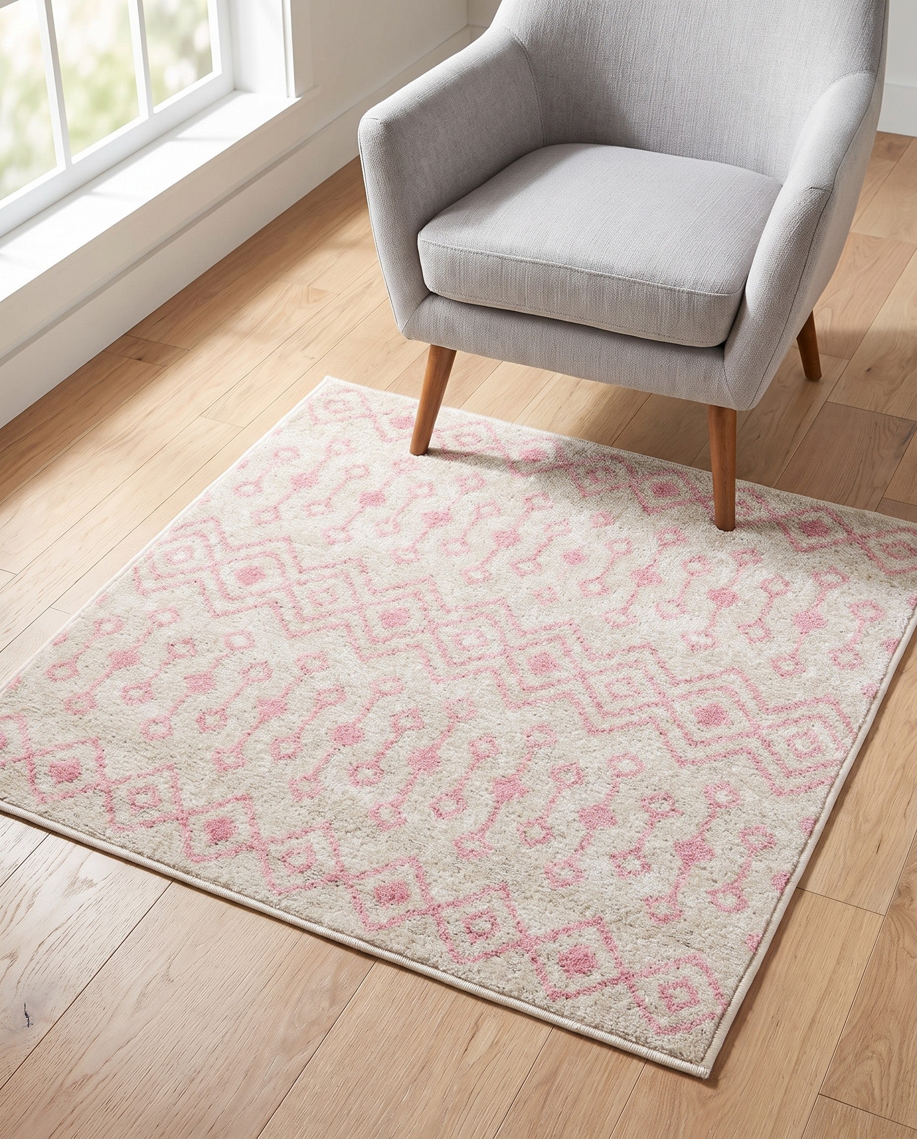3' 3 x 3' 3 Moroccan Trellis Square Rug