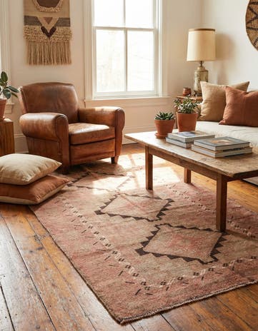 3' 5 x 6' 5 Hand Knotted Ultra Vintage Persian Wool Rug