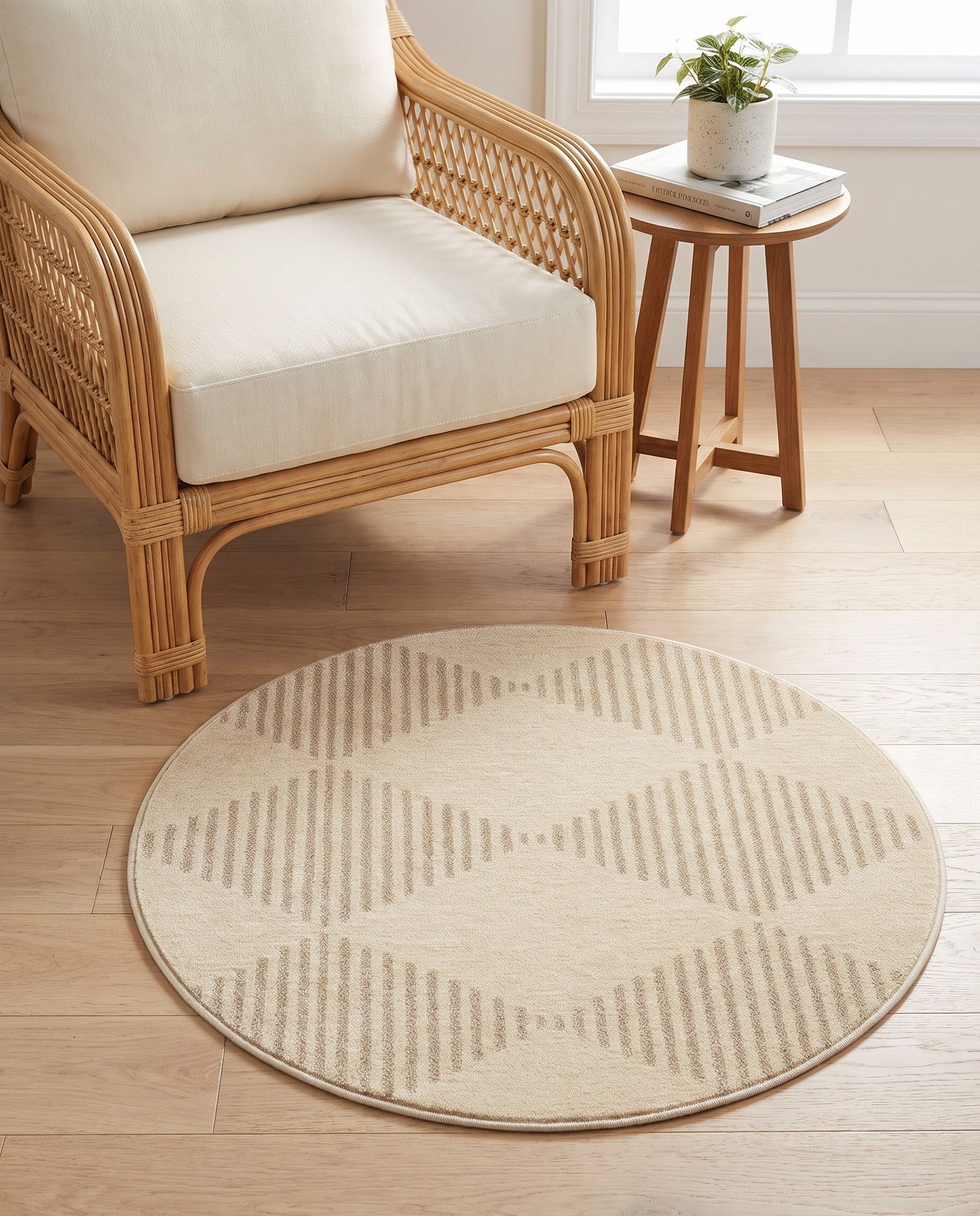 3' x 3' Contour Round Rug