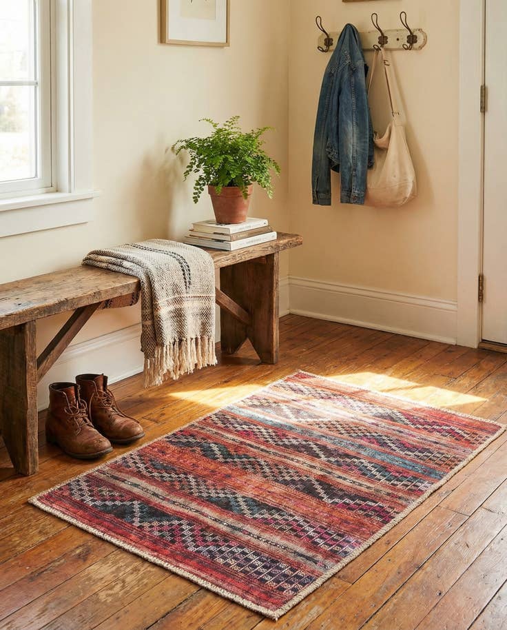 Detail image of 2' x 3' Washable Timeless Rug
