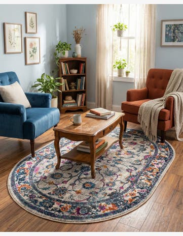3' 7 x 5' 3 Budapest Oval Rug
