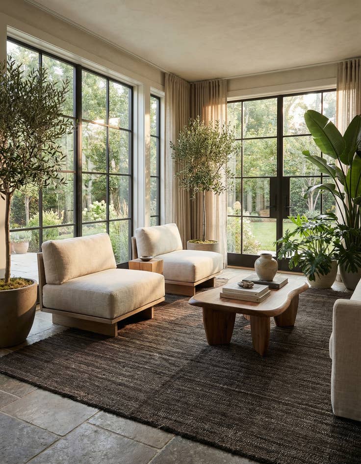 Detail image of 6' 2 x 7' 8  Hand Knotted Marok Kilim Rug