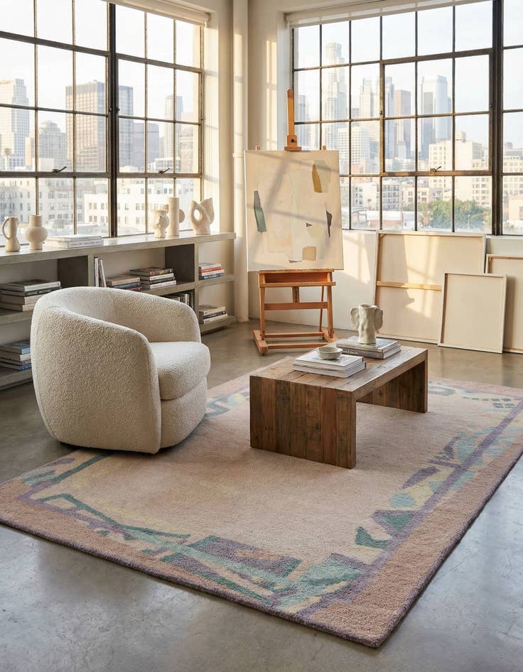 Detail image of 5' 6 x 7' 8  Hand Knotted Nepal Wool Rug