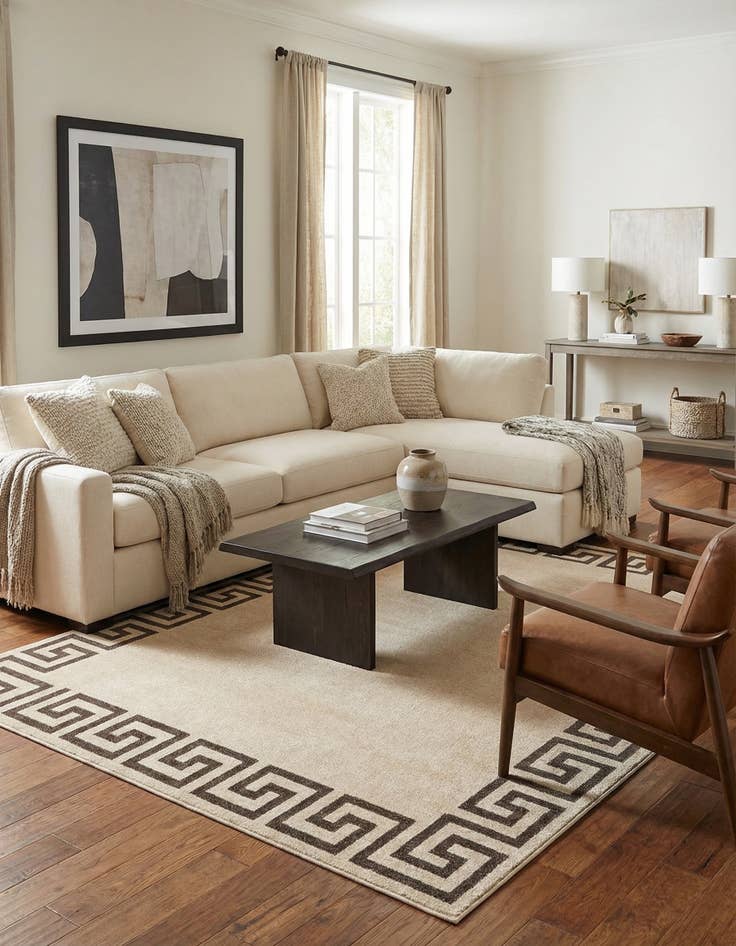 Detail image of 9' x 12' Greek Key Rug