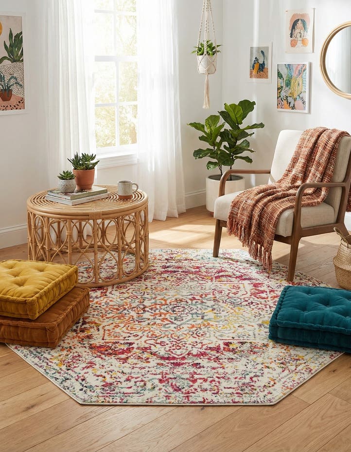 5' 3 x 5' 3 Arlington Octagon Rug