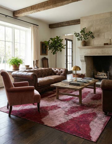 5' x 7' Hand Knotted Ultra Vintage Persian Wool Rug