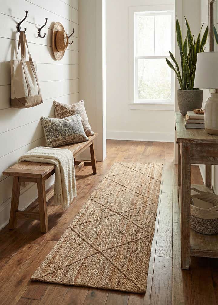 2' 2 x 8' 2 Handmade Braided Jute Runner Rug