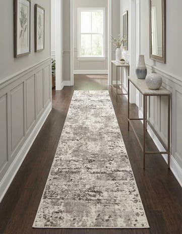 Stone Gray Aurora Runner Rug
