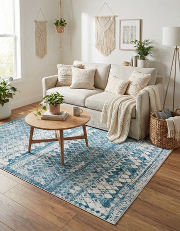 Blue Leipzig Rug