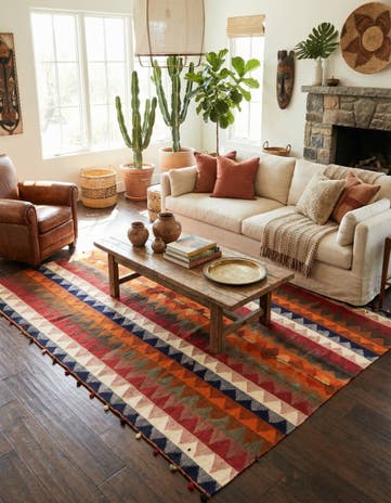 5' 8 x 6' 10 Jajim Square Rug