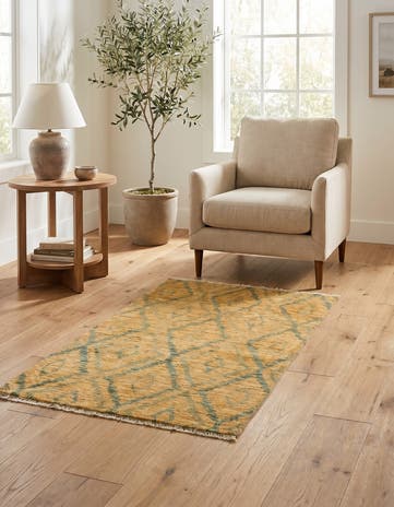 3' x 5' 4 Hand Knotted Modern Ziegler Rug
