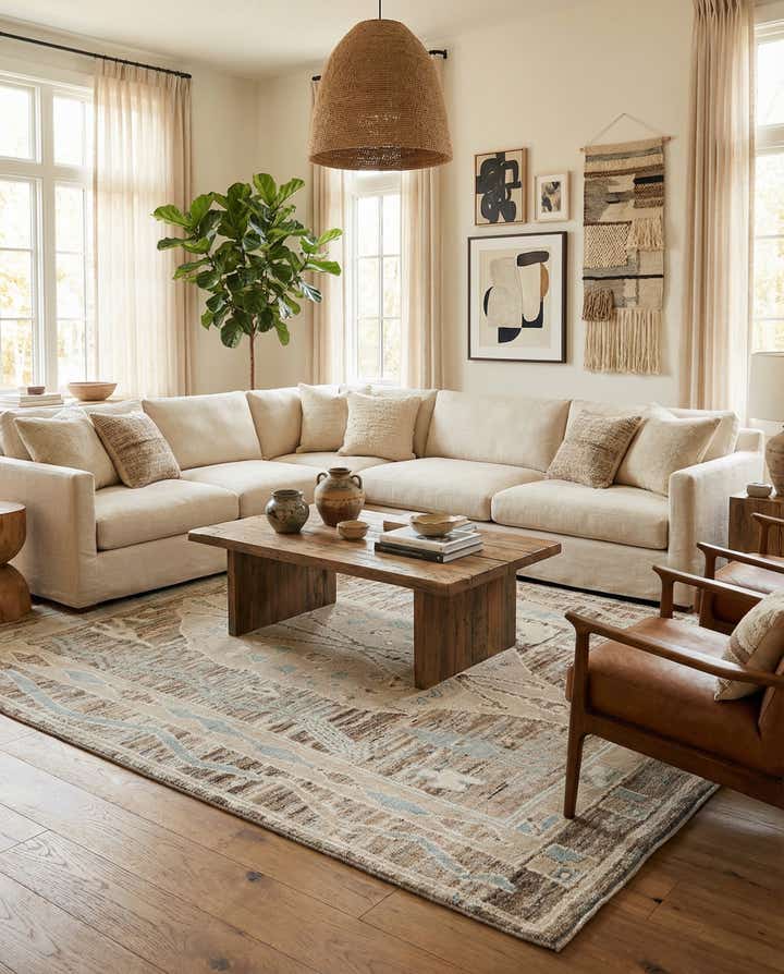 8' 5 x 12' Hand Knotted Moroccan Wool Rug