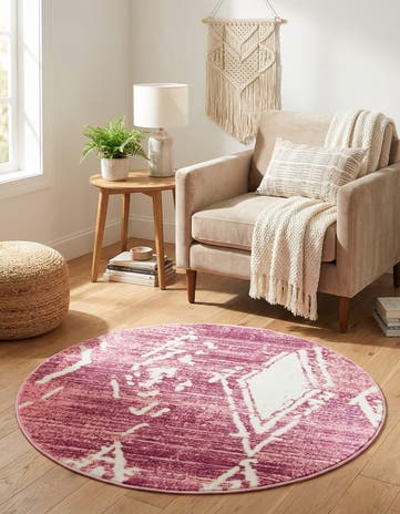 Jill Zarin 3' x 3' Uptown Carnegie Hill Round Rug