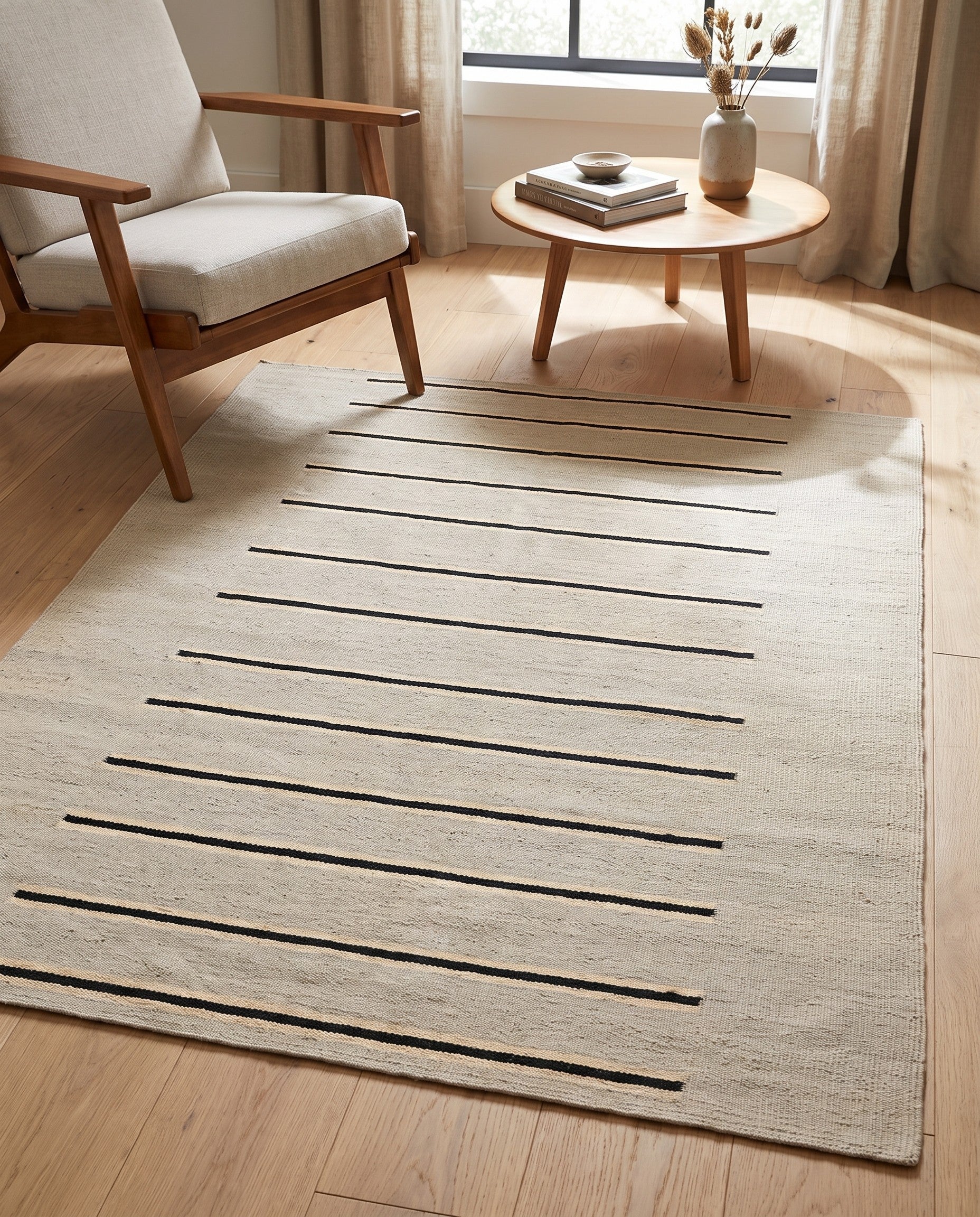 4' x 6' Hand Woven Kilim Modern Wool Rug
