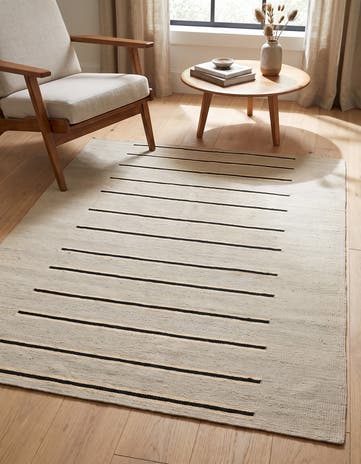 4' x 6' Hand Woven Kilim Modern Wool Rug