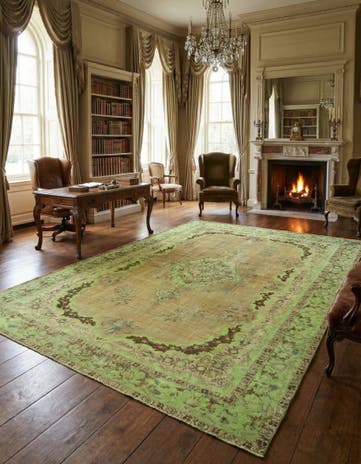 11' 3 x 16' 11 Hand Knotted Vintage Royal Persian Wool Rug