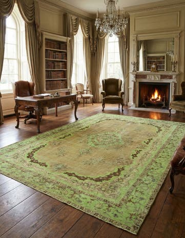11' 3 x 16' 11 Hand Knotted Vintage Royal Persian Wool Rug