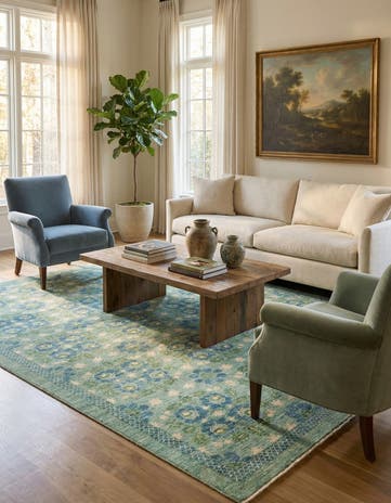 5' 10 x 7' 4 Hand Knotted Darya Oriental Rug