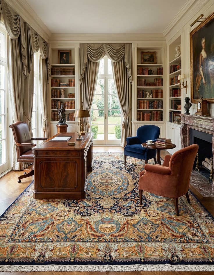 Detail image of 9' 10 x 12' 7 Kashmar Wool Rug