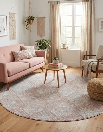 5' 3 x 5' 3 Kamala Washable Round Rug