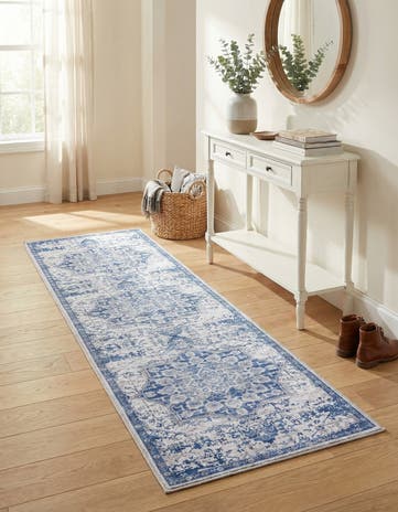 2' x 10' Washable Francesca Runner Rug