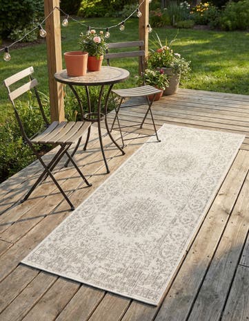 2' x 5' 3 Easy-Clean Traditional Indoor / Outdoor Runner Rug
